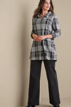 Hot Soft Surroundings Mad About Plaid Tunic