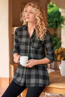 Hot Soft Surroundings Mad About Plaid Tunic