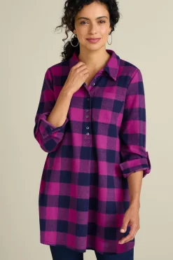 Hot Soft Surroundings Mad About Plaid Tunic