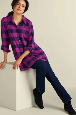 Hot Soft Surroundings Mad About Plaid Tunic