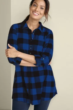 Hot Soft Surroundings Mad About Plaid Tunic