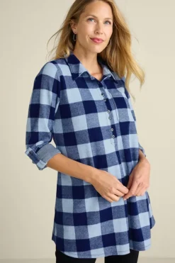 Hot Soft Surroundings Mad About Plaid Tunic