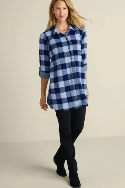 Hot Soft Surroundings Mad About Plaid Tunic