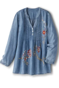 Sale Soft Surroundings Maddie Tencel™ Tunic MediumBlueWash