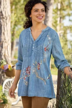 Sale Soft Surroundings Maddie Tencel™ Tunic MediumBlueWash