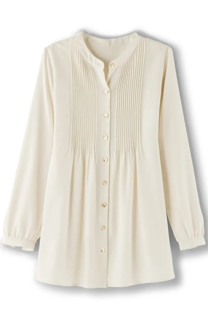 Clearance Soft Surroundings Makara Button Tunic IvoryPearl