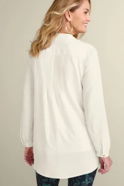 Clearance Soft Surroundings Makara Button Tunic IvoryPearl