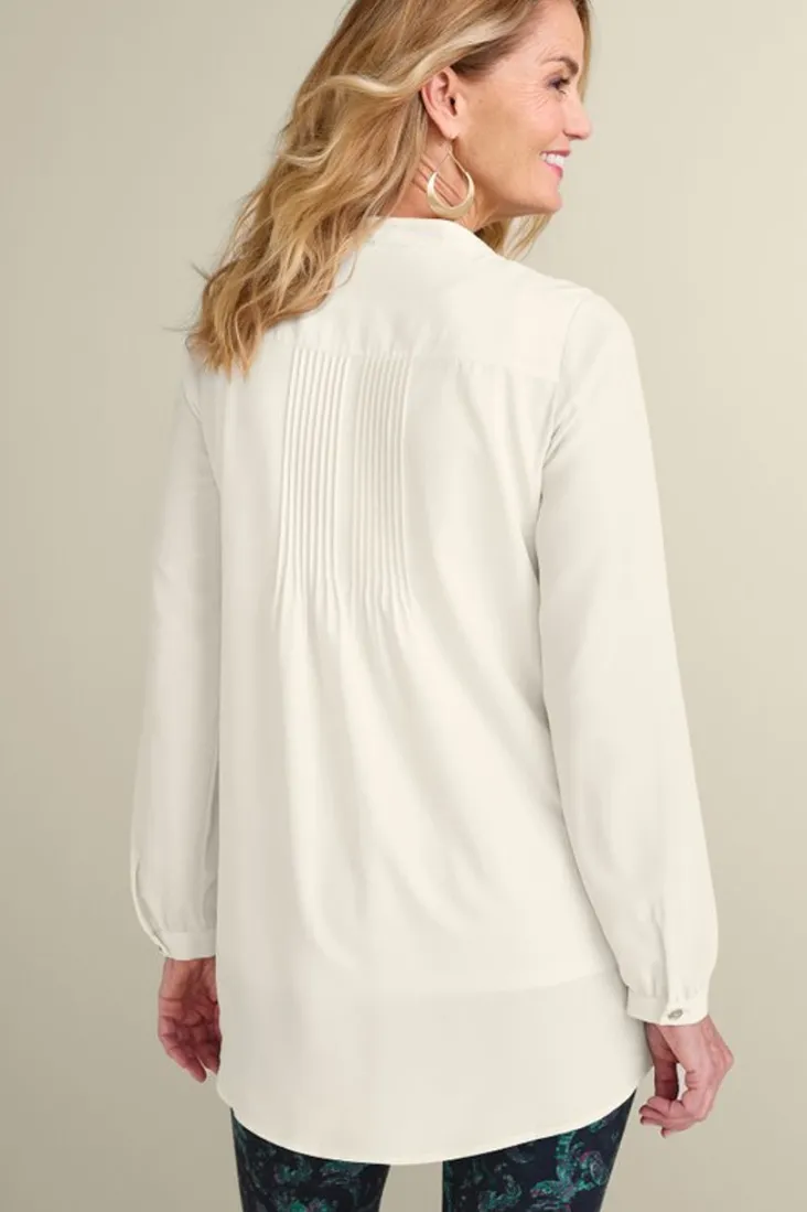 Clearance Soft Surroundings Makara Button Tunic IvoryPearl