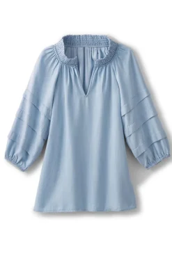 Hot Soft Surroundings Marisol Tencel™ Top LightChambray