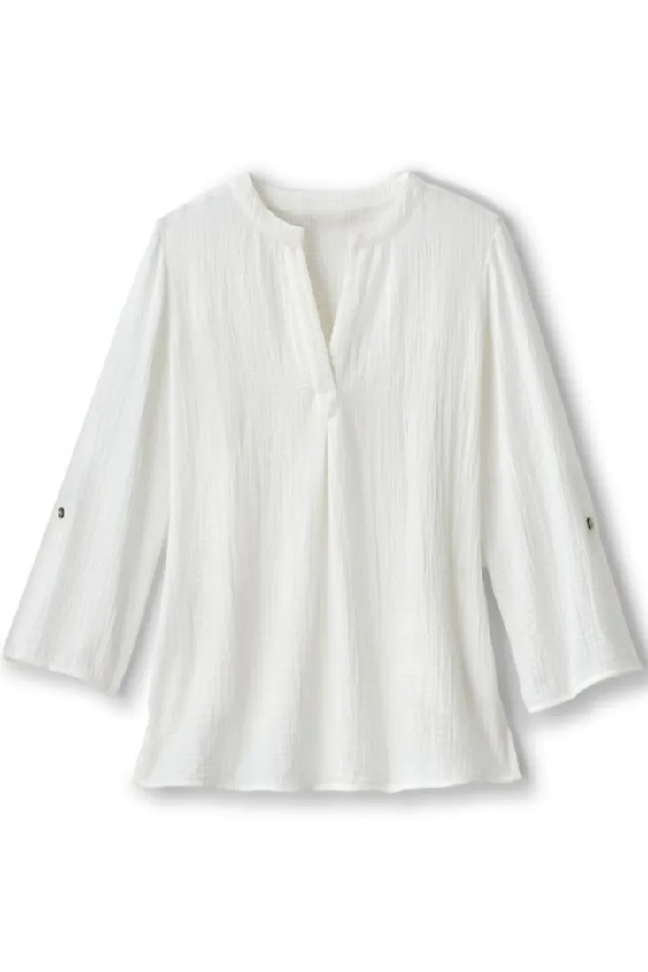 Online Soft Surroundings Marley Gauze Tunic