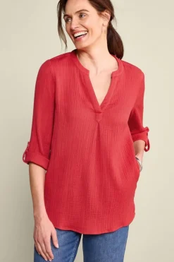 Online Soft Surroundings Marley Gauze Tunic