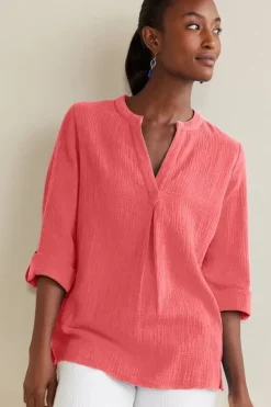 Online Soft Surroundings Marley Gauze Tunic