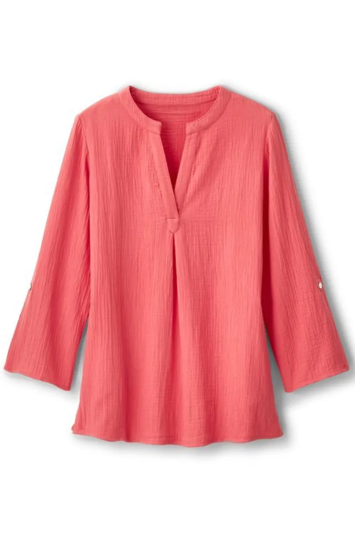 Online Soft Surroundings Marley Gauze Tunic