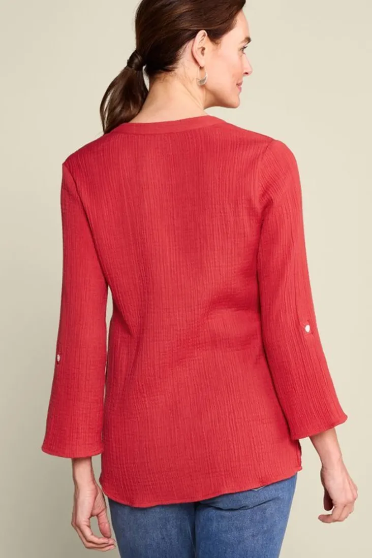 Online Soft Surroundings Marley Gauze Tunic