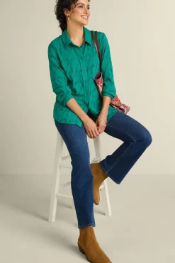 Sale Soft Surroundings Matine Jacquard Tunic & Cami Evergreen