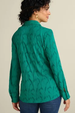 Sale Soft Surroundings Matine Jacquard Tunic & Cami Evergreen