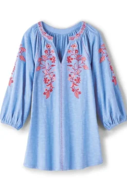 Soft Surroundings Meagan Tunic BlueBonnet