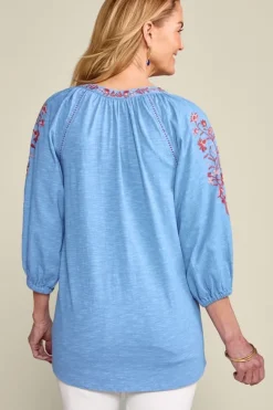 Soft Surroundings Meagan Tunic BlueBonnet