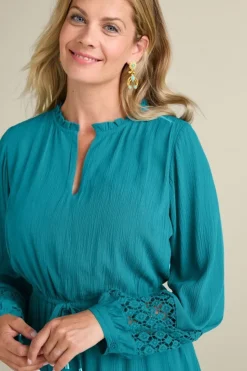 Soft Surroundings Meara Gauze Dress TahitianTide