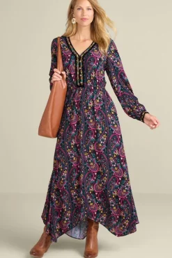 Clearance Soft Surroundings Meena Maxi Dress PaisleyGardenMulti