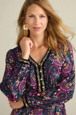 Clearance Soft Surroundings Meena Maxi Dress PaisleyGardenMulti