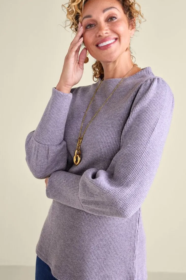 Sale Soft Surroundings Melina Waffle Pullover