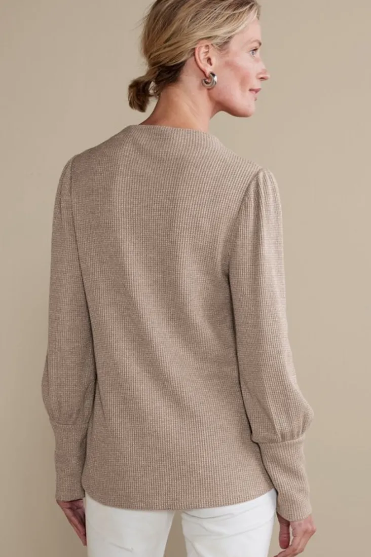 Sale Soft Surroundings Melina Waffle Pullover
