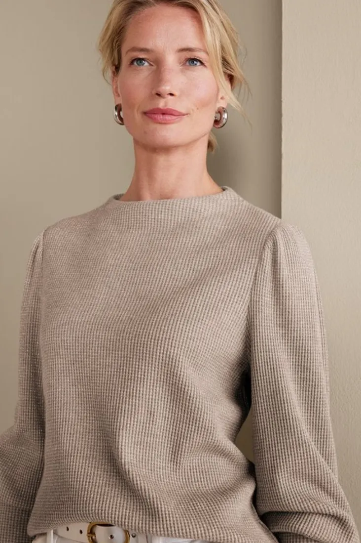 Sale Soft Surroundings Melina Waffle Pullover