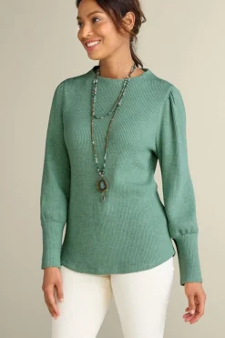 Sale Soft Surroundings Melina Waffle Pullover
