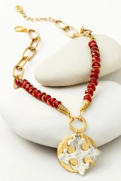 Online Soft Surroundings Melona Pendant Necklace Carnelian