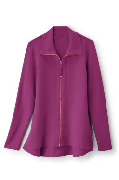 New Soft Surroundings Meria Zip Cardi