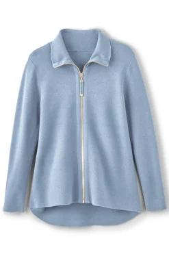 New Soft Surroundings Meria Zip Cardi