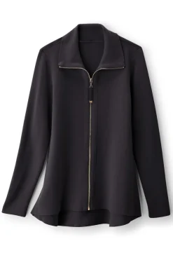 New Soft Surroundings Meria Zip Cardi