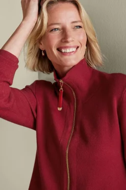 New Soft Surroundings Meria Zip Cardi