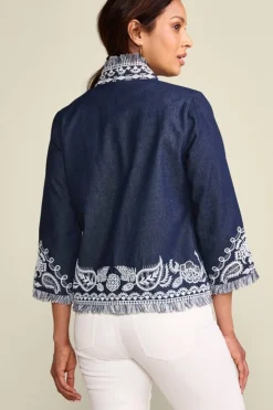 Online Soft Surroundings Mesaria Jacket DenimBlue