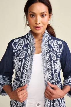 Online Soft Surroundings Mesaria Jacket DenimBlue