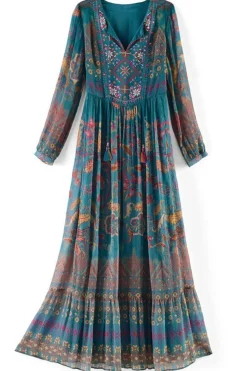 Clearance Soft Surroundings Mirapani Dress AyalettaBlue