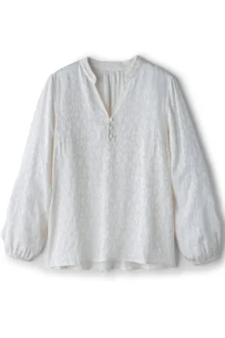 Sale Soft Surroundings Mirasol Jacquard Tunic IvoryPearl
