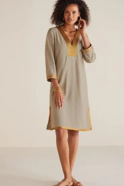 Hot Soft Surroundings Myla Caftan NaturalLinen