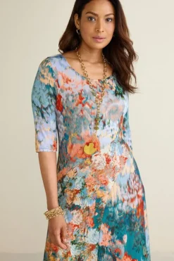 Soft Surroundings Nanette Dress MultiOrange