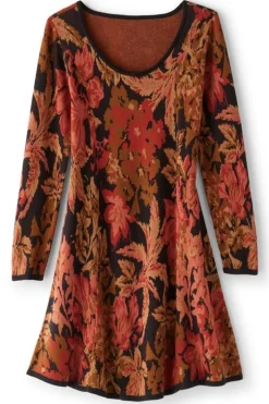Outlet Soft Surroundings Nelia Jacquard Sweater Dress SavannahGarden