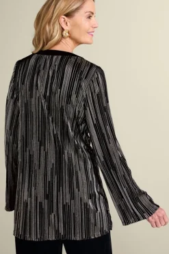 Discount Soft Surroundings Nevelle Tunic BlackLurexKnit