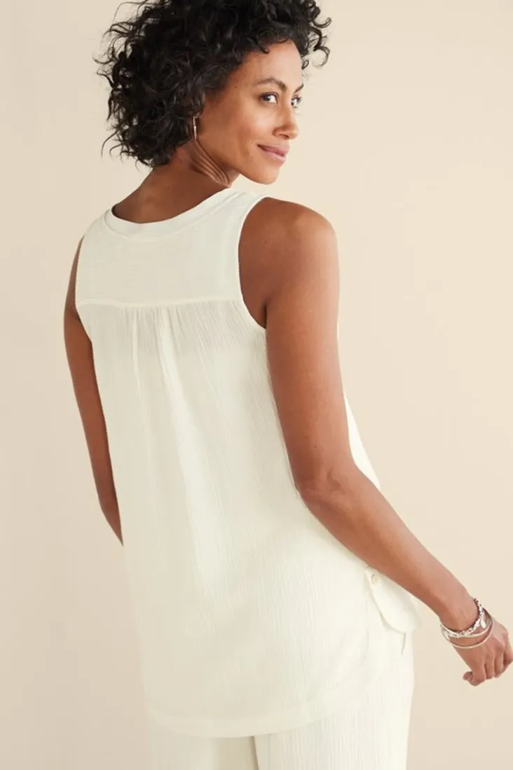 Online Soft Surroundings Oceo Gauze Tank