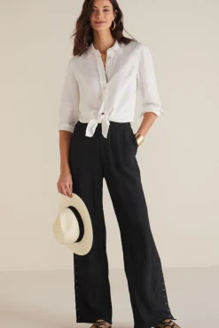 Best Soft Surroundings Oceo Gauze Wide-Leg Pants