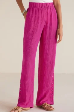 Best Soft Surroundings Oceo Gauze Wide-Leg Pants