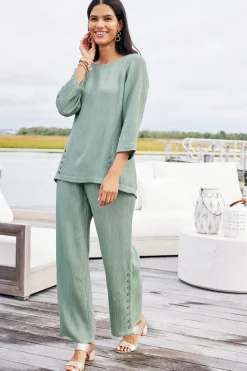 Best Soft Surroundings Oceo Gauze Wide-Leg Pants