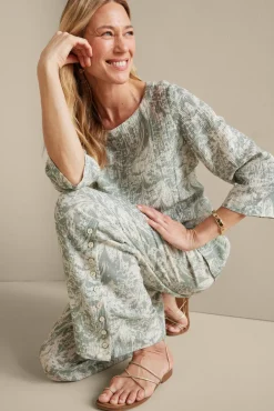 Best Soft Surroundings Oceo Gauze Wide-Leg Pants