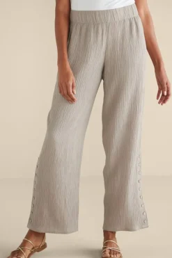 Best Soft Surroundings Oceo Gauze Wide-Leg Pants