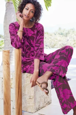 Best Soft Surroundings Oceo Gauze Wide-Leg Pants