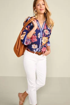 Online Soft Surroundings Ohana Blouse AkrotiriFlowers